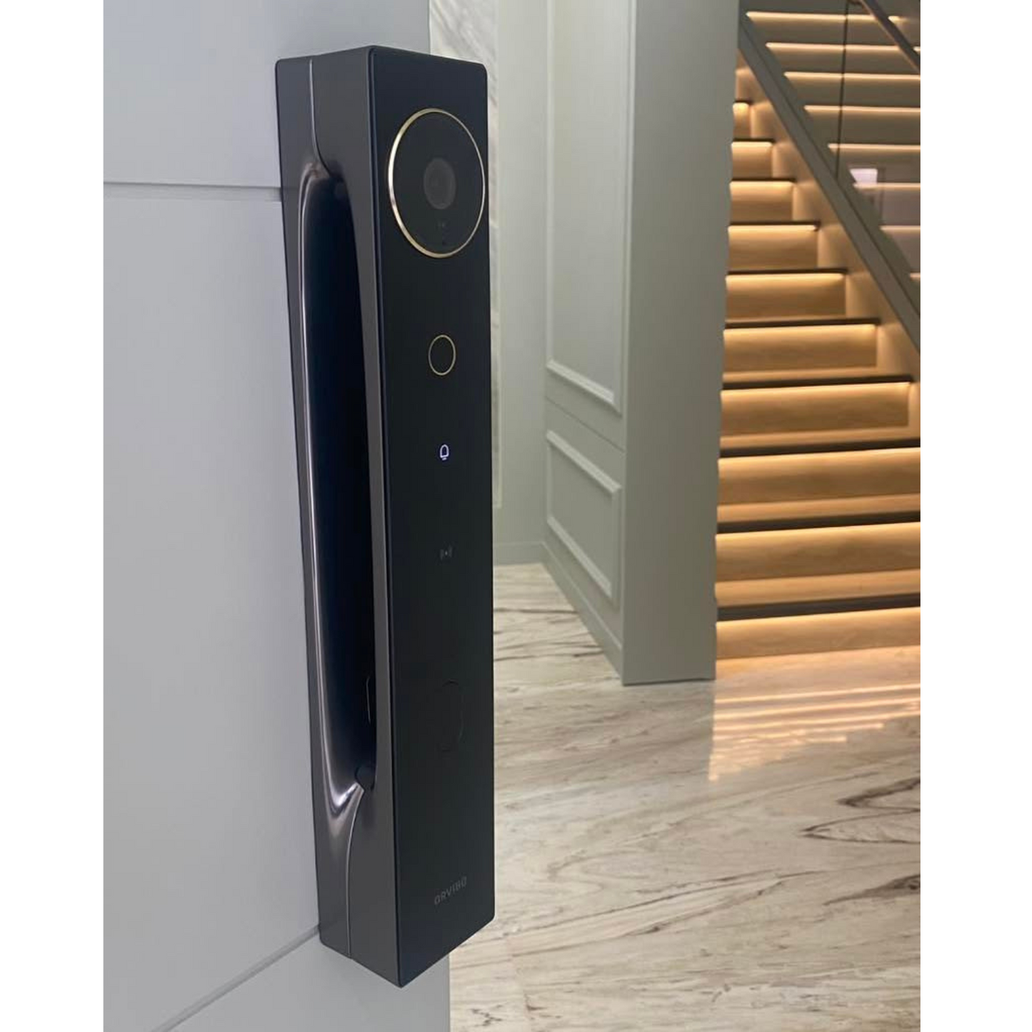 Cerradura digital con reconocimiento facial, timbre visual, intercomunicador, pantalla 4" IPS HD, I. A. ORVIBO Smart Lock V5 Face (unidad)
