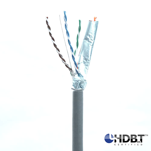 Cable para datos de Alto Desempeño HDBaseT Certificado ICE CABLE Cat 6 Shielded Gris 305 metros (carrete)