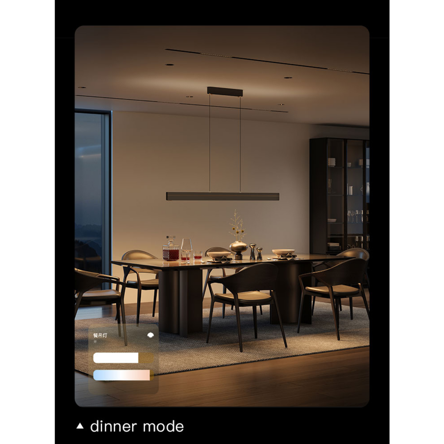 Luminaria inteligente colgante para comedor 45W Serie SOPRO ORVIBO Smart Dining Chandelier (unidad)