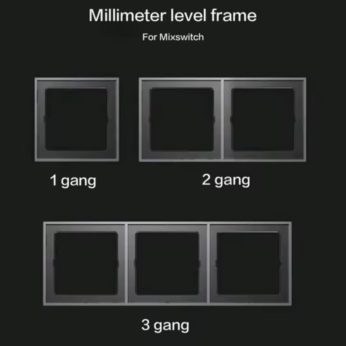Marco decorativo triple ORVIBO Millimeter Frame Blanco LPK03W (unidad)