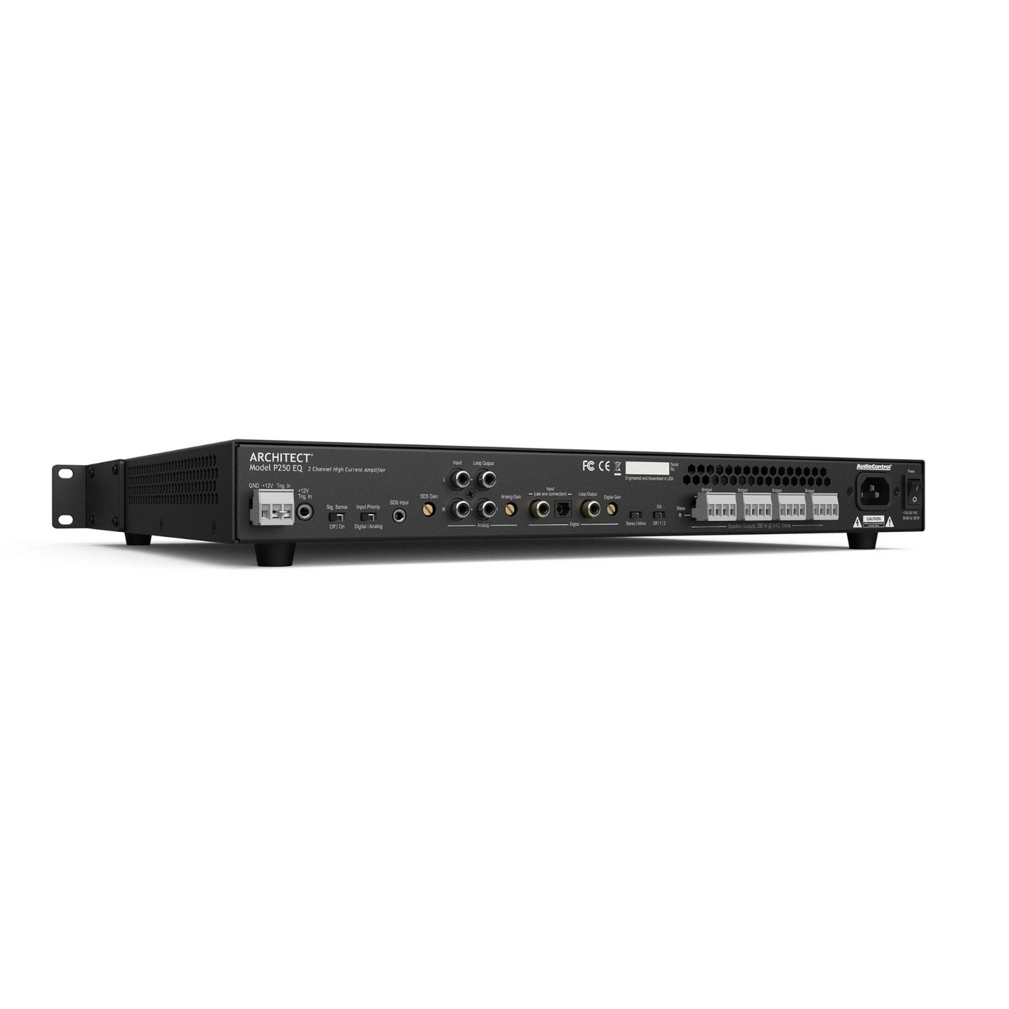 Amplificador de alta potencia & EQ 2 canales 1 zona AUDIOCONTROL ARCHITECT P250 EQ (unidad)