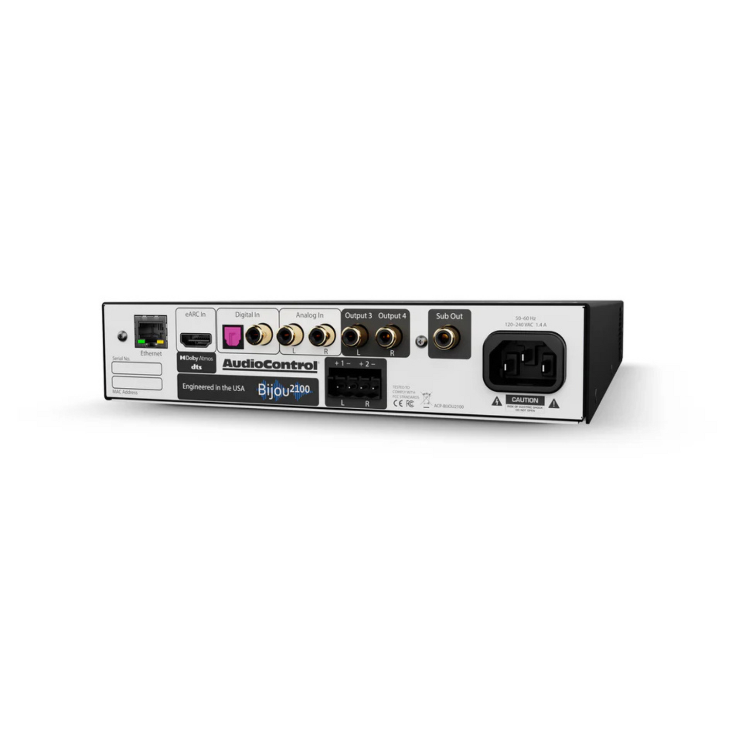 Amplificador estereo de alto rendimiento AUDIOCONTROL BIJOU 2100 (unidad)