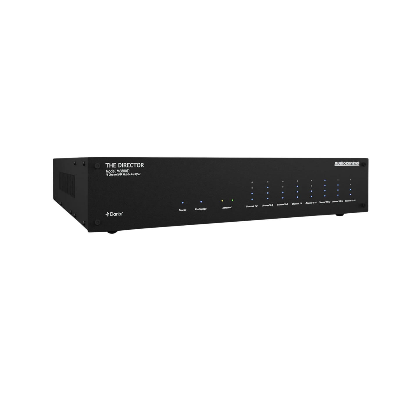 Amplificador multi zona de alta potencia, DSP, matriz de audio & DANTE 16 canales 8 zonas AUDIOCONTROL DIRECTOR M6800D (unidad)