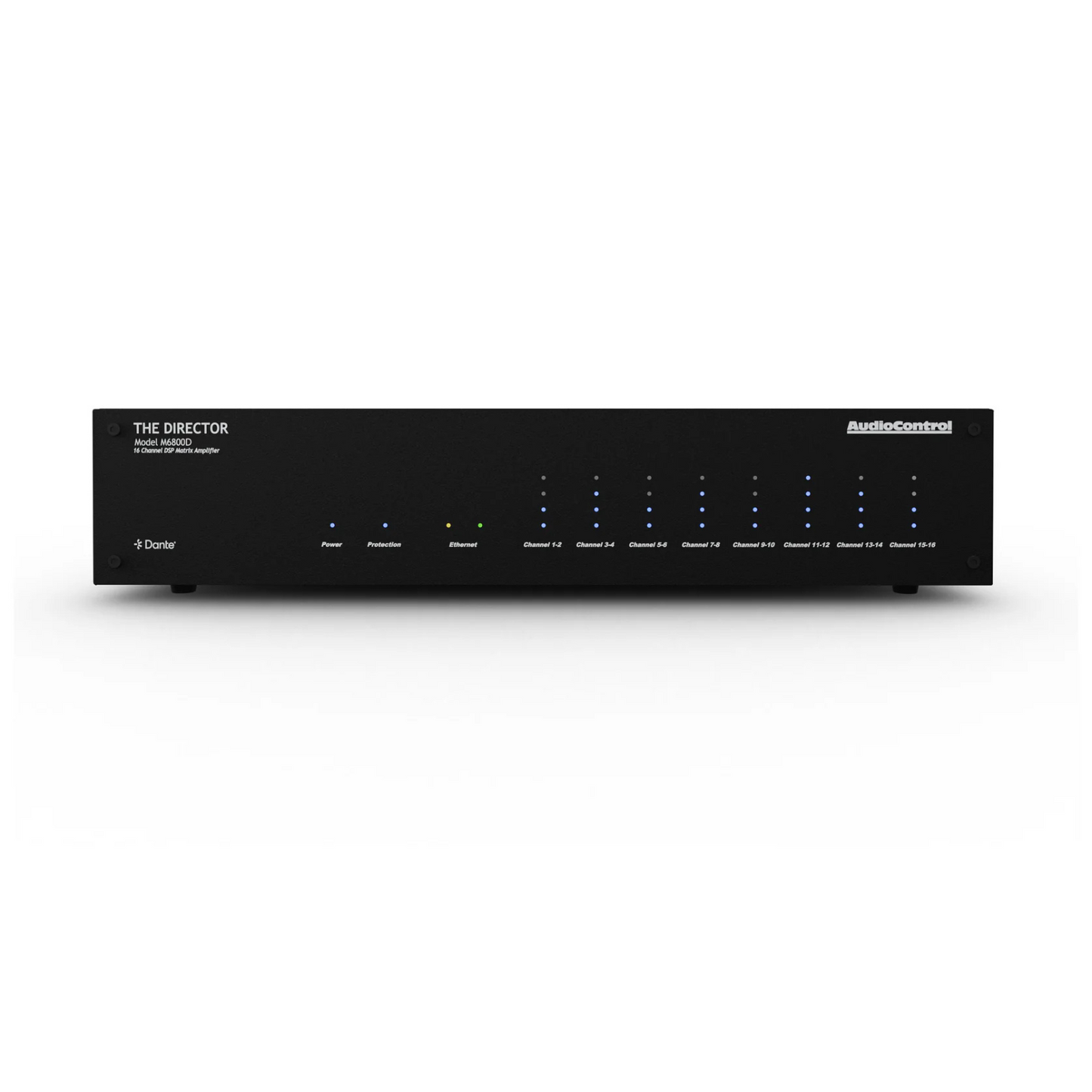 Amplificador multi zona de alta potencia, DSP, matriz de audio & DANTE 16 canales 8 zonas AUDIOCONTROL DIRECTOR M6800D (unidad)