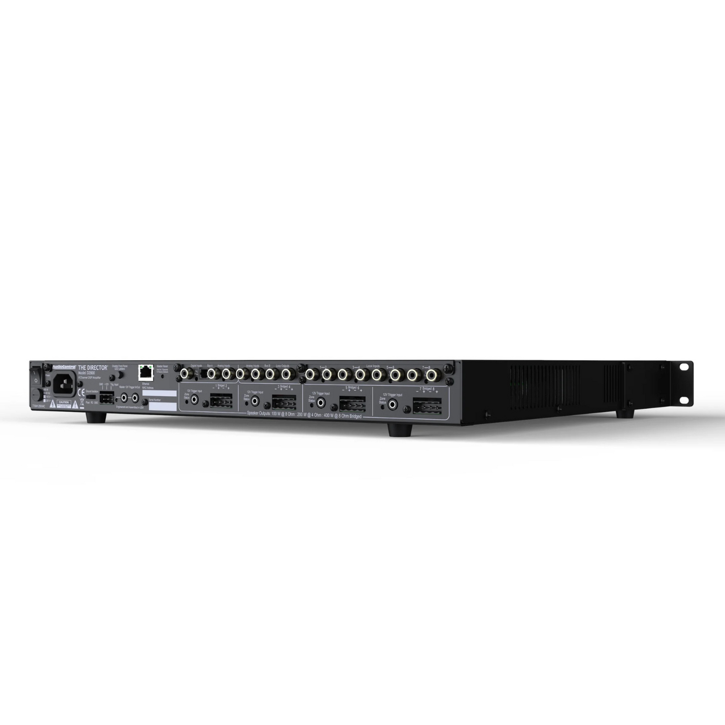 Amplificador multi zona de alta potencia, red, DSP & matriz de audio 8 canales 4 zonas AUDIOCONTROL DIRECTOR D2800 (unidad)