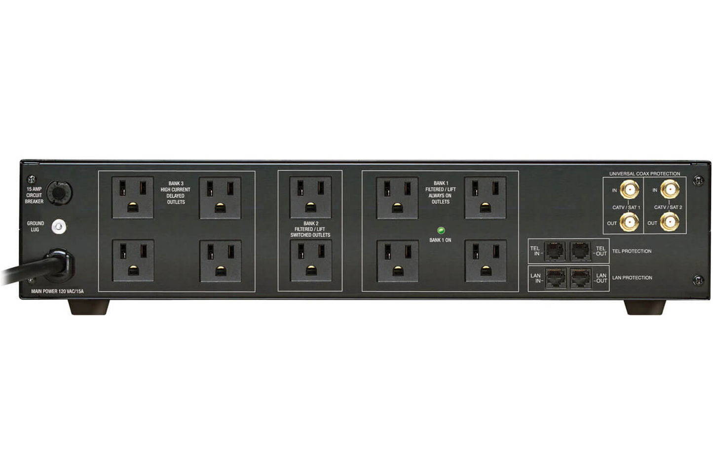 Regulador de voltaje con tecnología de Monitoreo de Voltaje Automático PANAMAX MR5100 (unidad)