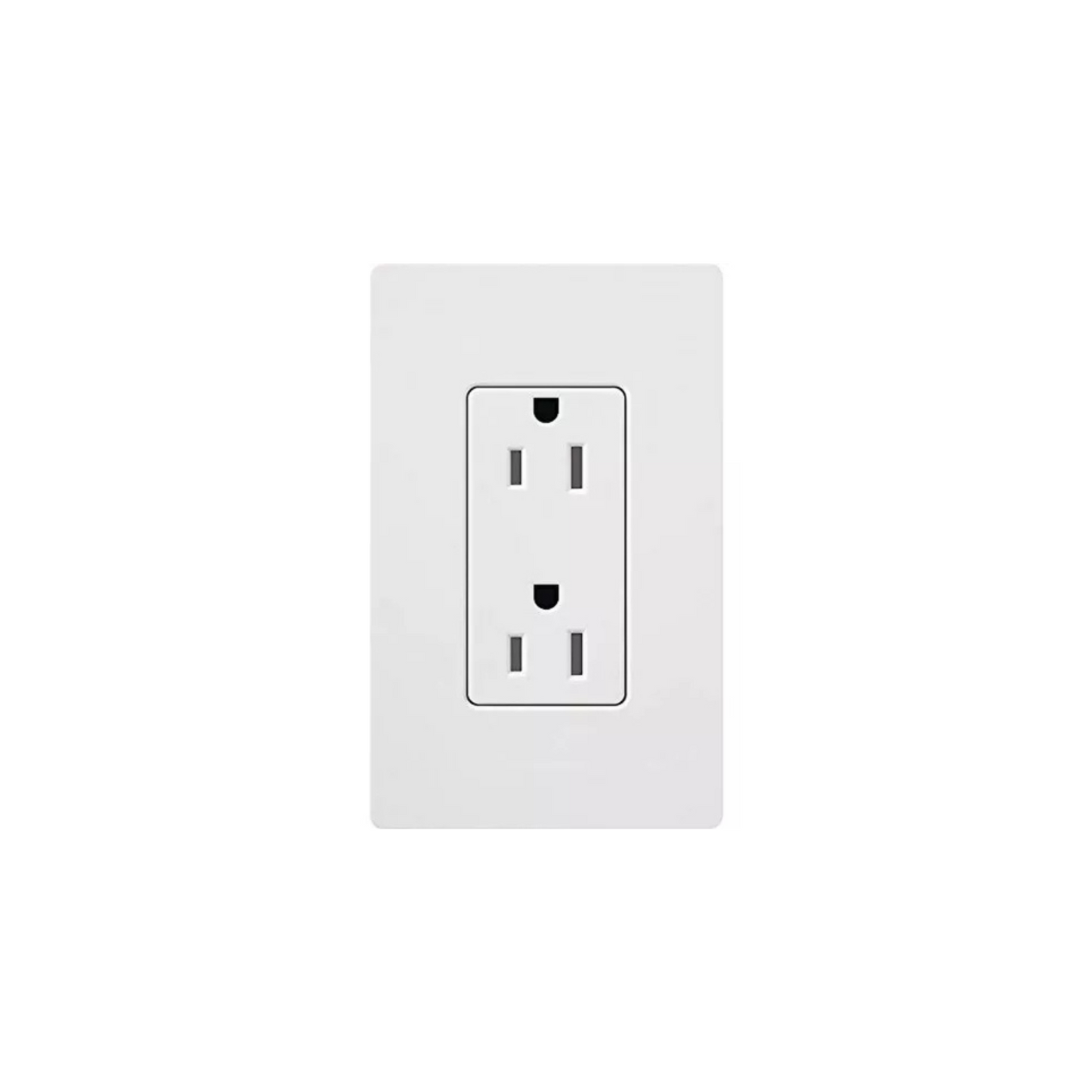 Tomacorriente doble 15A LUTRON Blanca CAR-15-WH (unidad)