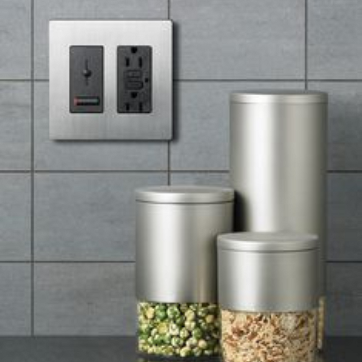 Placa frontal doble LUTRON CLARO Stainless Steel CW-2-SS (unidad)