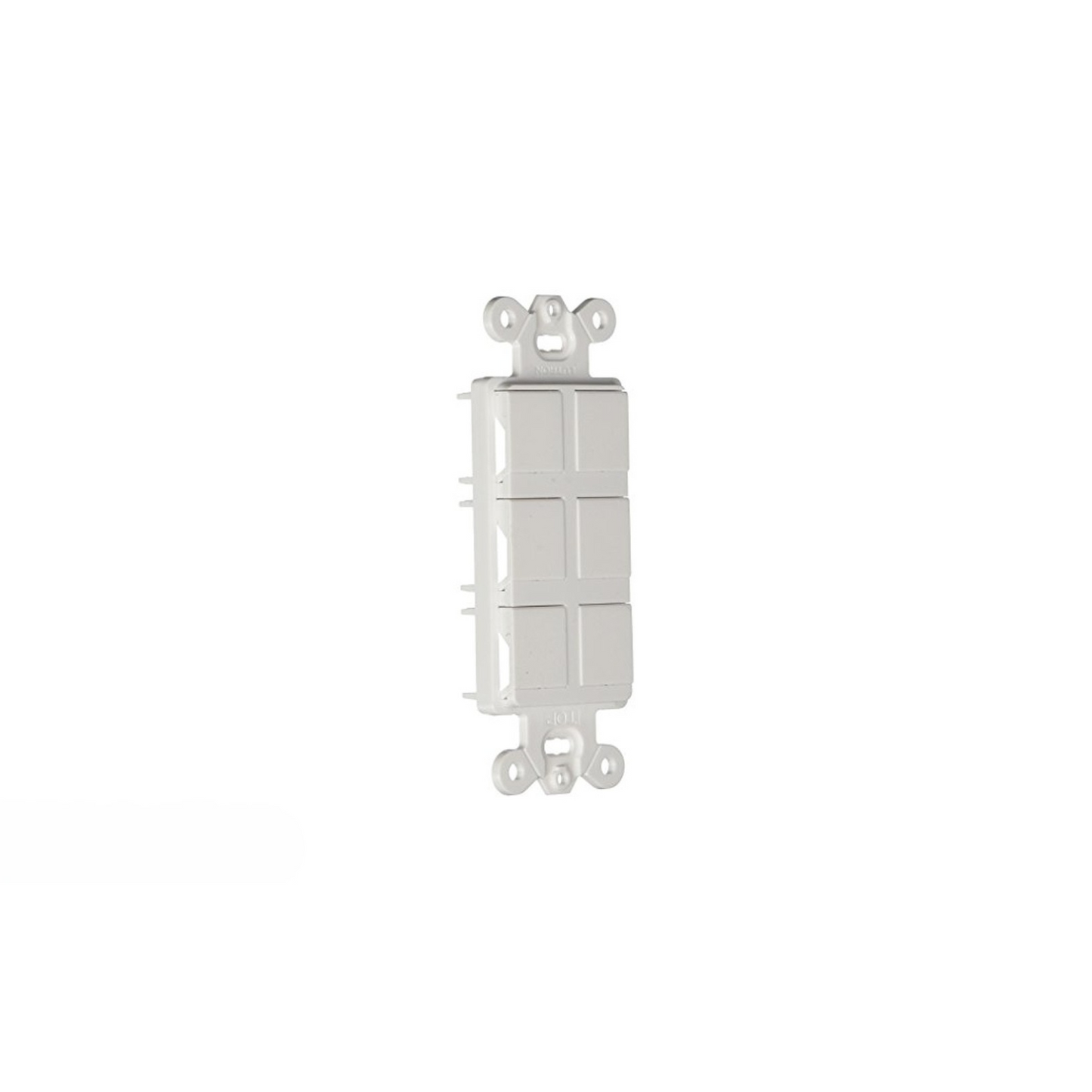 Tapa frontal 6 puertos LUTRON CLARO CA-6PF-WH Blanca (unidad)