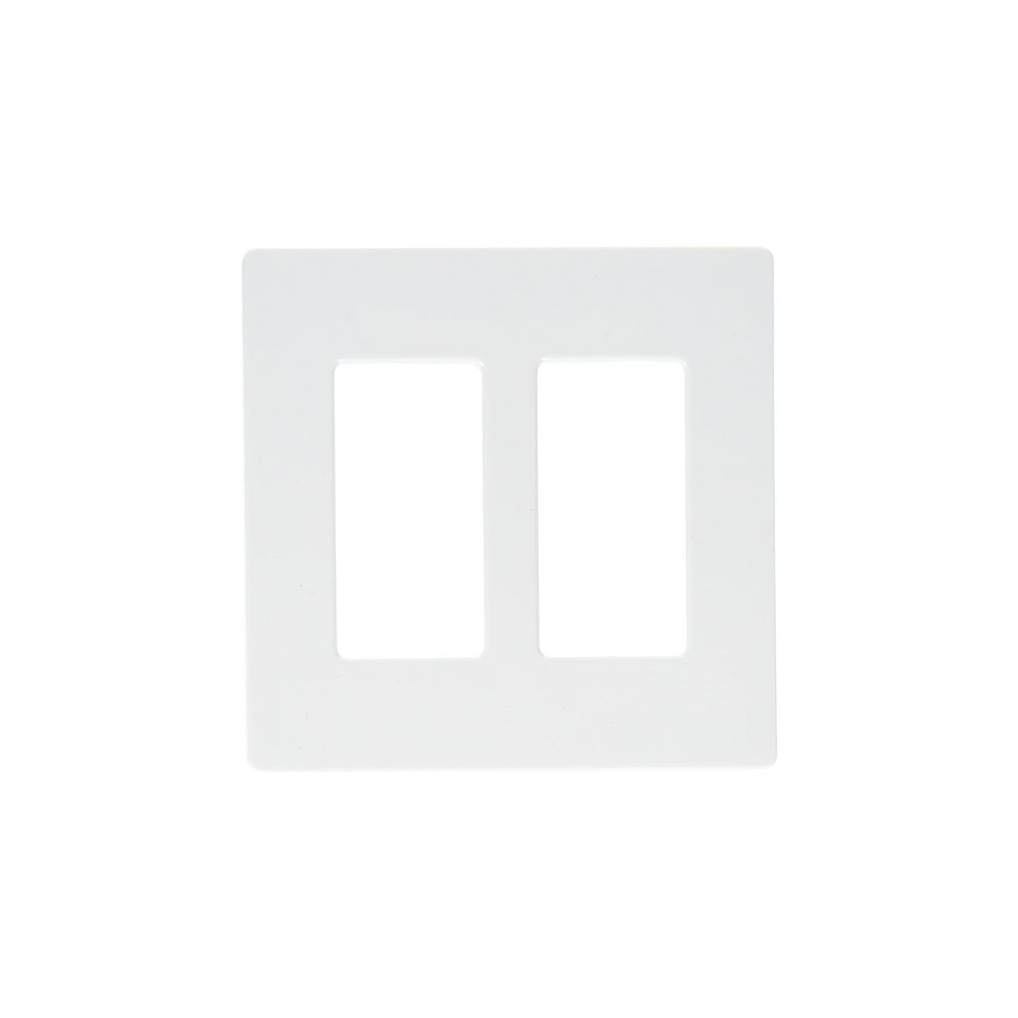 Placa frontal doble LUTRON CLARO Blanca CW-2-WH (unidad)
