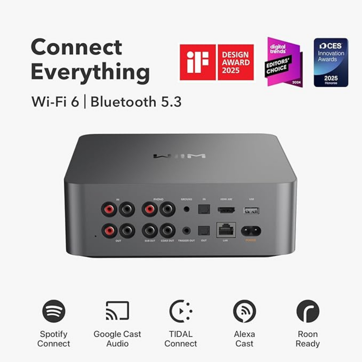 Transmisor de música & preamplificador digital con pantalla de 3.5" WiiM ULTRA GREY (unidad)