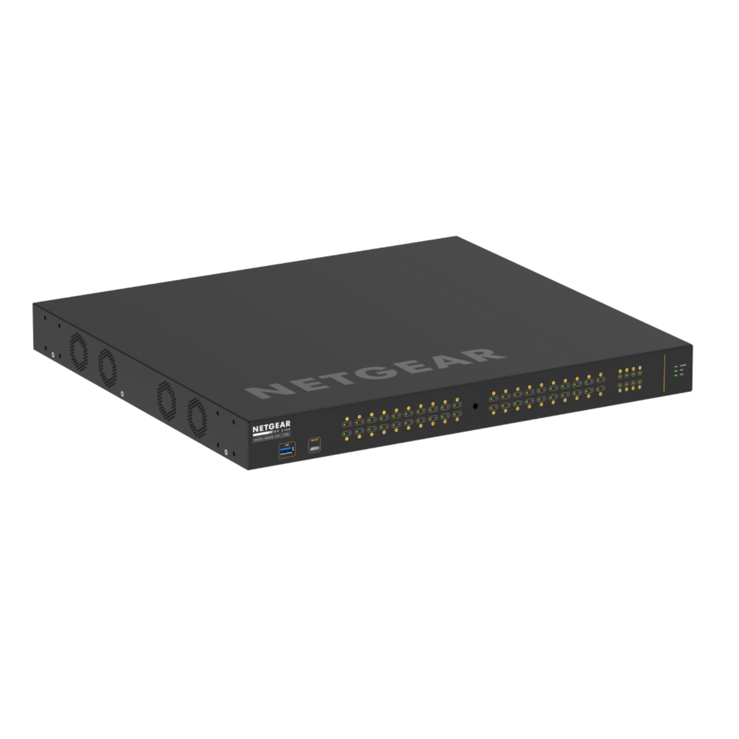 Switch de red 48 Puertos 40 + 8 AVB NETGEAR S-LINE 40+8 PORT AVB SWITCH WITH POE 960W SS42PX-40XP8F (unidad)