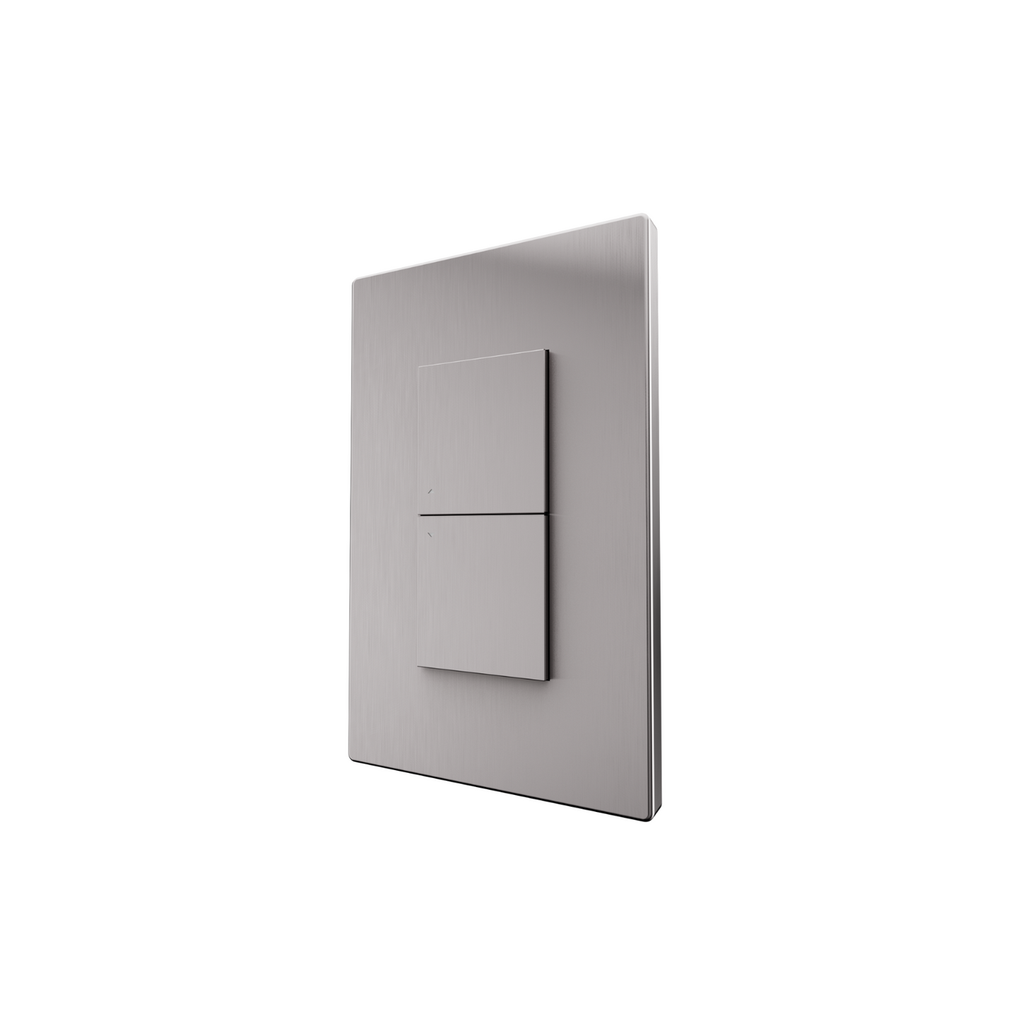 Botonera doble bajo voltaje SAVANT ASCEND BRUSHED ALUMINUM WFB-BALV02-00 (unidad)