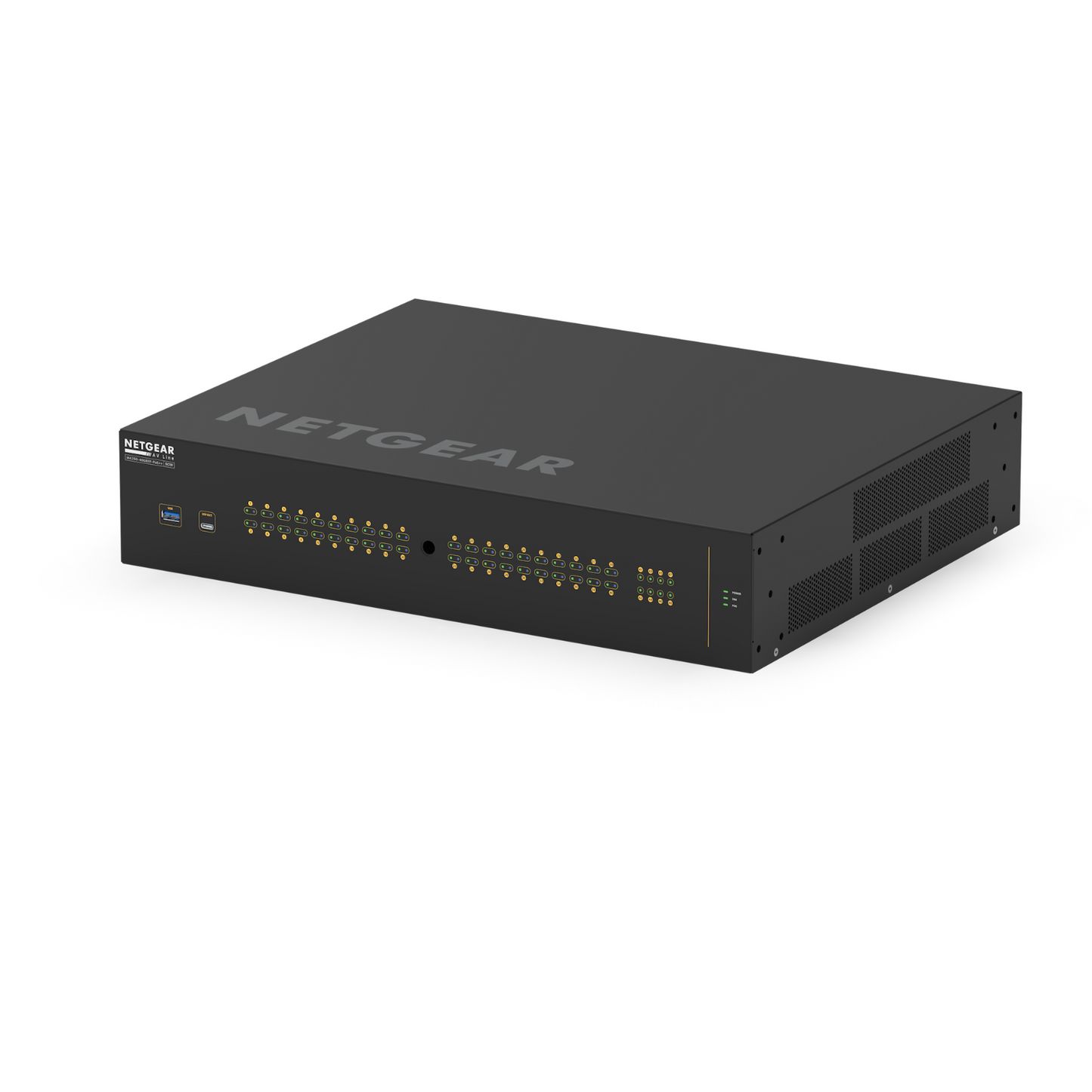 Switch de red 48 Puertos 40 + 8 AVB NETGEAR S-LINE 40+8 PORT AVB SWITCH WITH POE 2800W SS42PP-40XP8F (unidad)