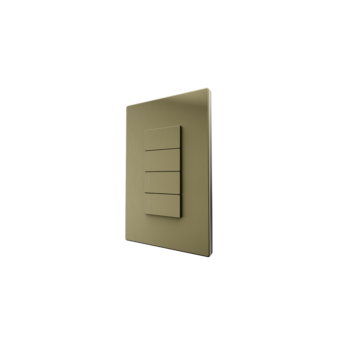 Botonera cuádruple bajo voltaje SAVANT ASCEND BRUSHED BRASS WFB-BRLV04-00 (unidad)