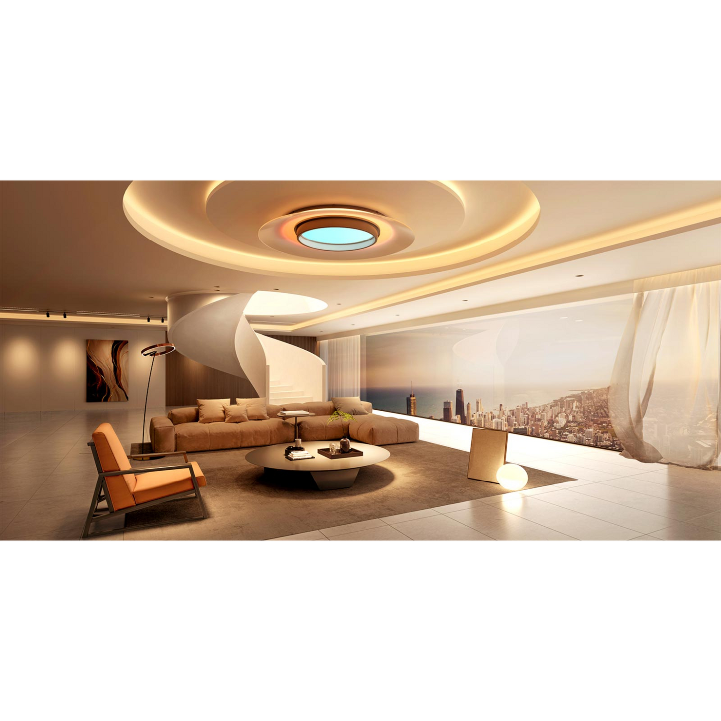 Luminaria inteligente de techo 135W Serie SOPRO ORVIBO Sky Dome Pro DXW135148 (unidad)