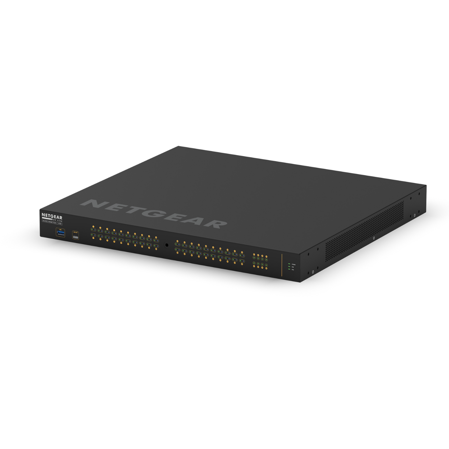 Switch de red 48 Puertos 40 + 8 AVB NETGEAR S-LINE 40+8 PORT AVB SWITCH WITH POE 480W SS42P-40XP8F (unidad)