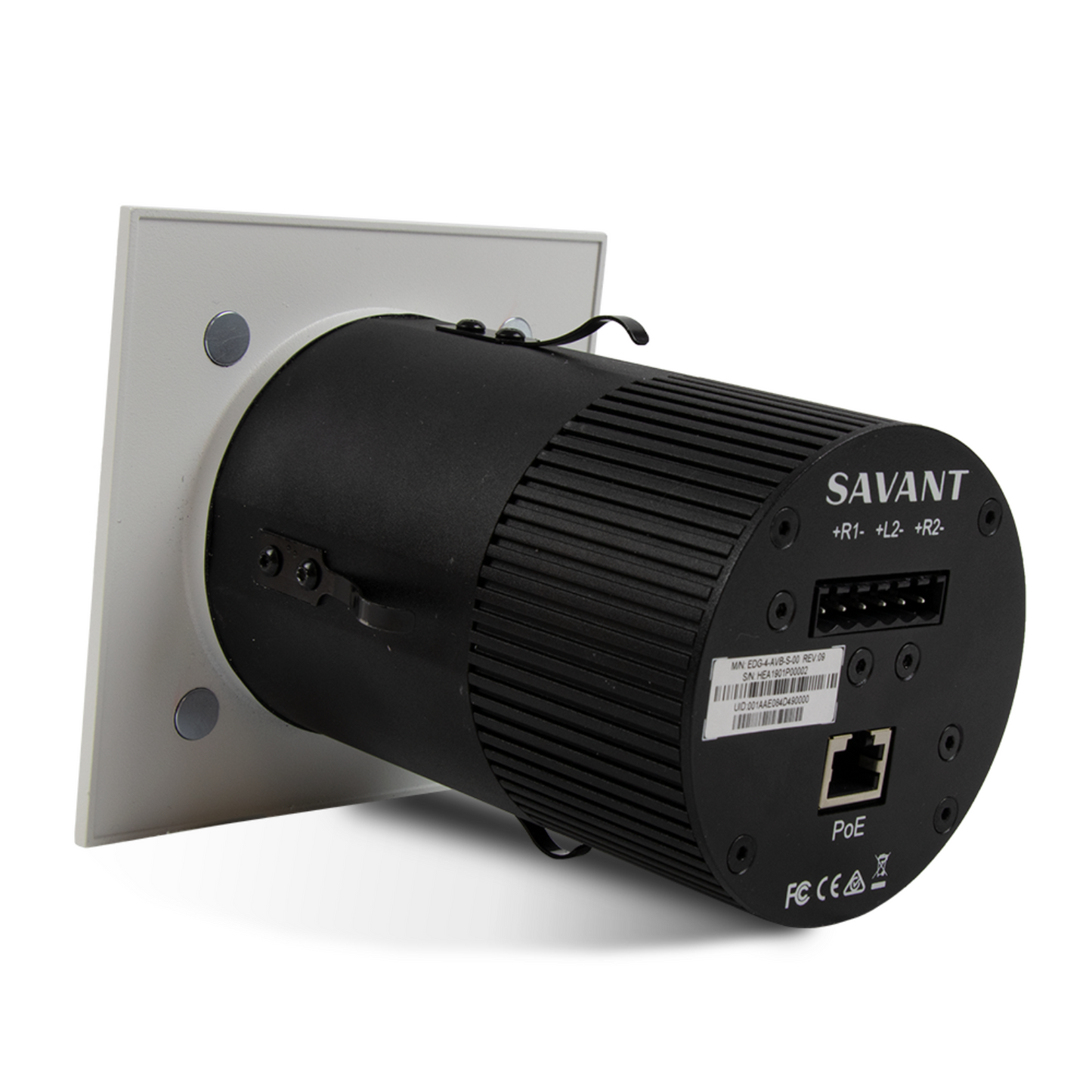Parlantes de techo cuadrados audio IP SAVANT IP AUDIO MICRO APERTURE 4: SPEAKER SET (SQUARE) EDG-4-AVB-S-00 (par)