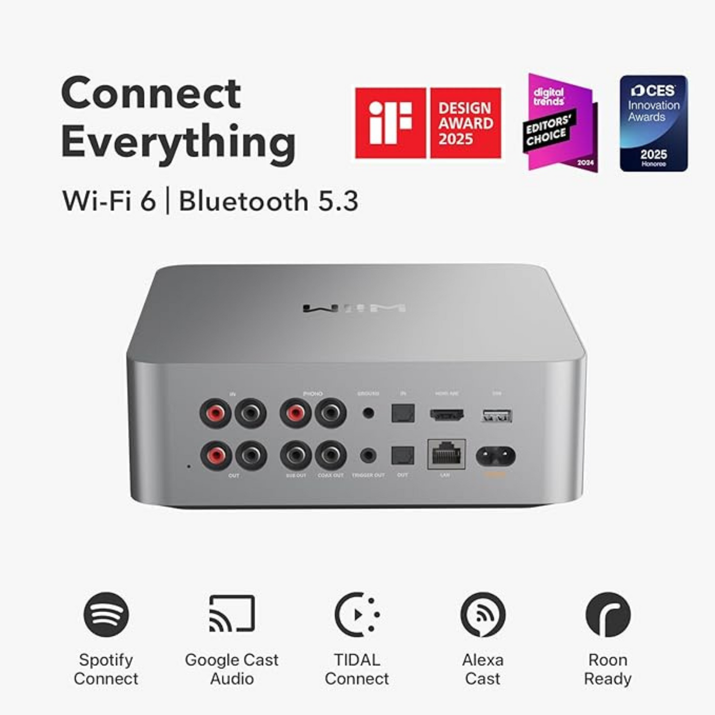 Transmisor de música & preamplificador digital con pantalla de 3.5" WiiM ULTRA SILVER (unidad)