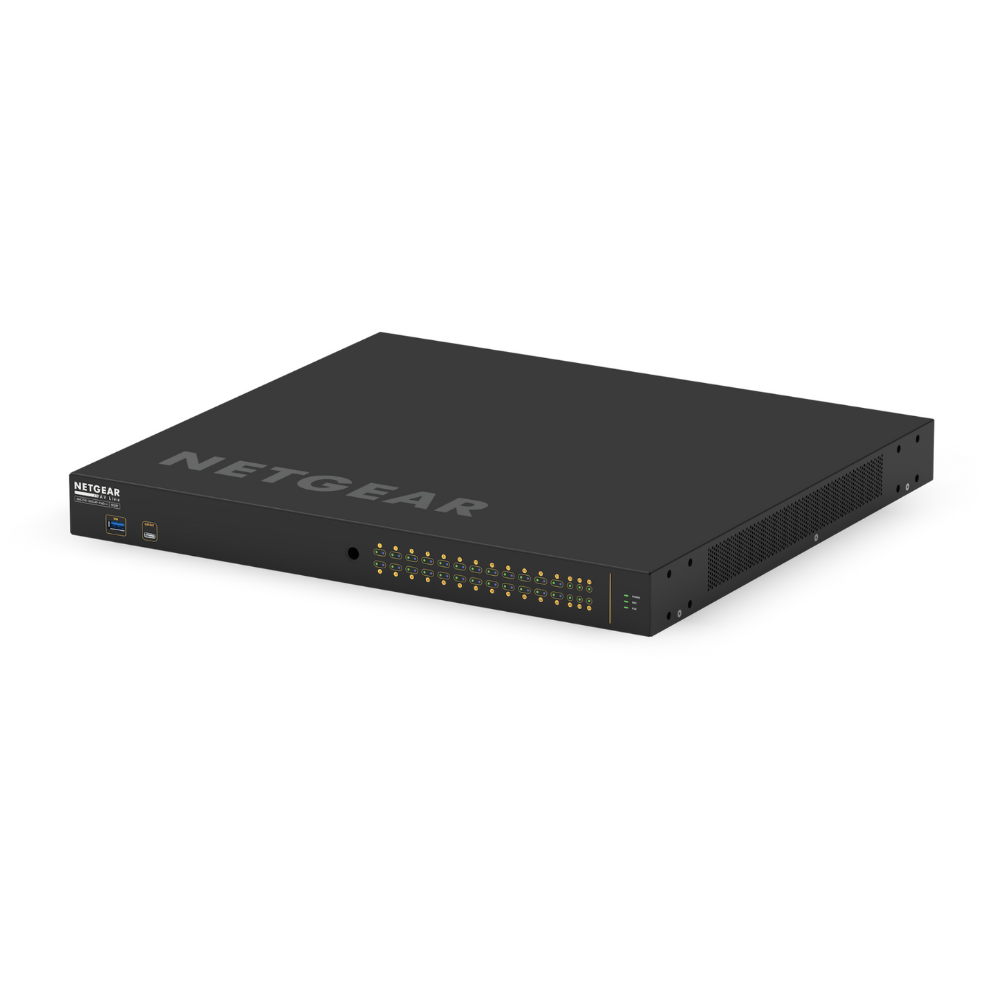 Switch de red 30 Puertos 24 + 2 + 4 AVB NETGEAR S-LINE 24+2+4 PORT AVB SWITCH WITH POE 1440W SS42PP-24X2XP4F (unidad)