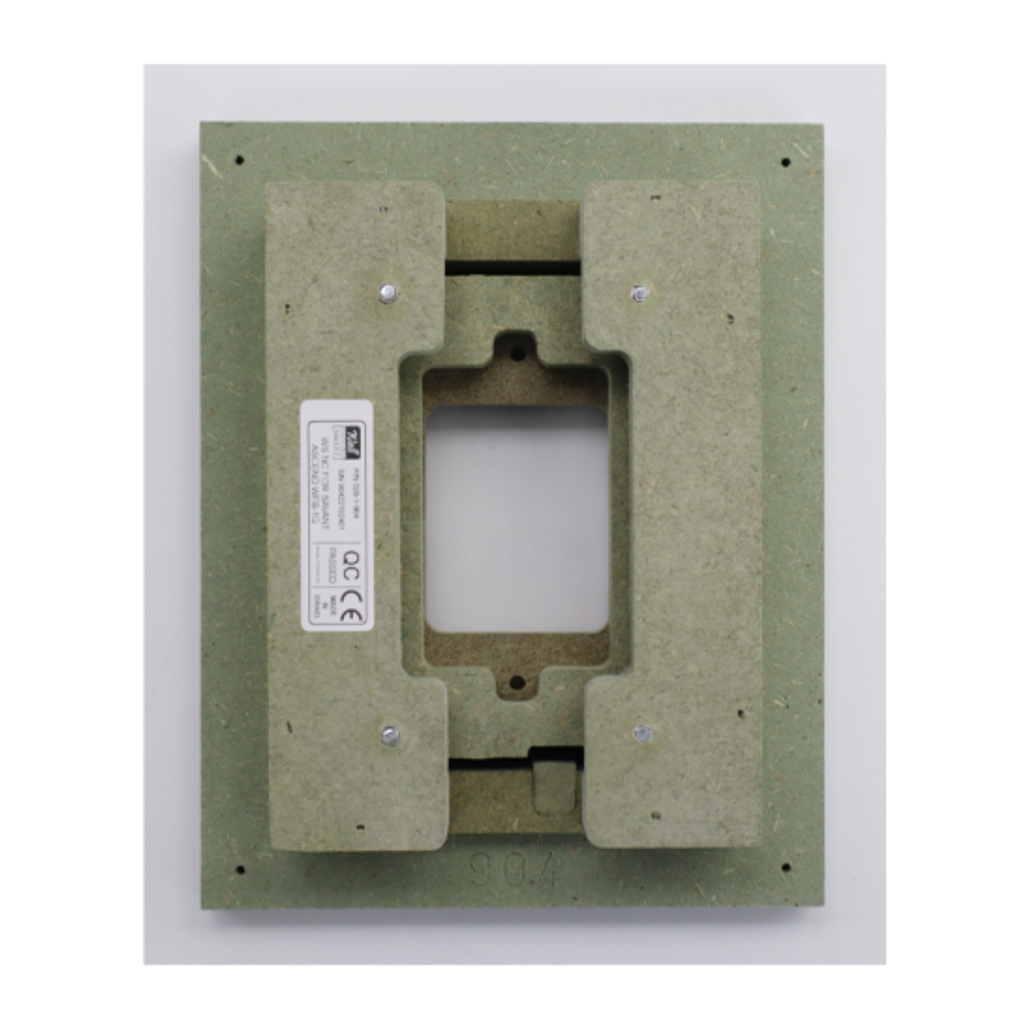 Adaptador para instalación a ras en superficie solida de botonera WALL-SMART FOR SAVANT ASCEND WFB-1G SOLID SURFACE 028-1-905 (unidad)