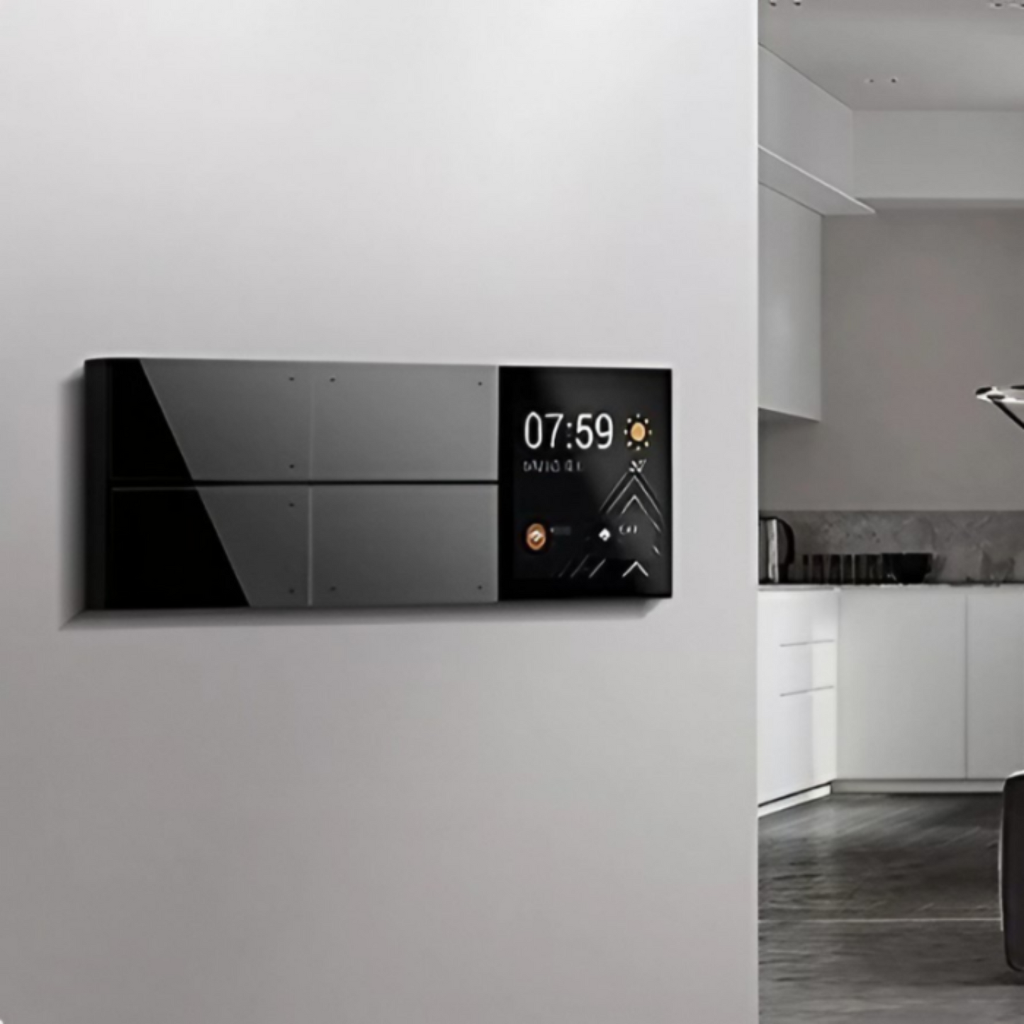 Switch inteligente cuádruple + botonera ORVIBO MixSwitch Bach Gris B10W8 (unidad)