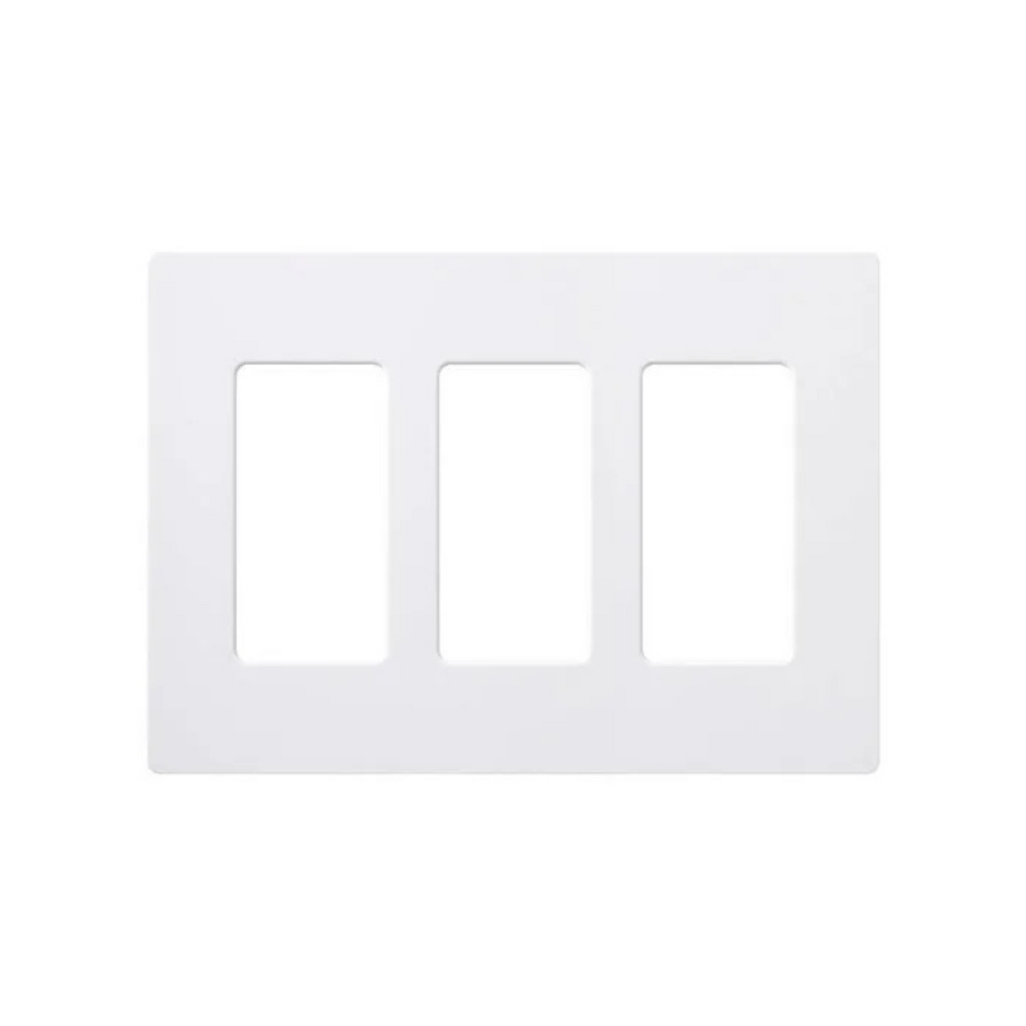 Placa frontal triple LUTRON CLARO Blanca CW-3-WH (unidad)