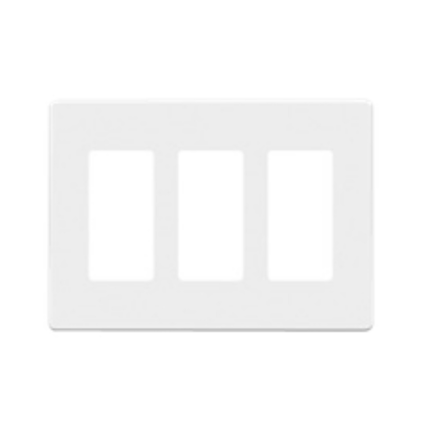 Placa frontal triple SAVANT SCREWLESS FACEPLATE: THREE GANG SNOW WHITE FI3-0S0SWP-01 (unidad)