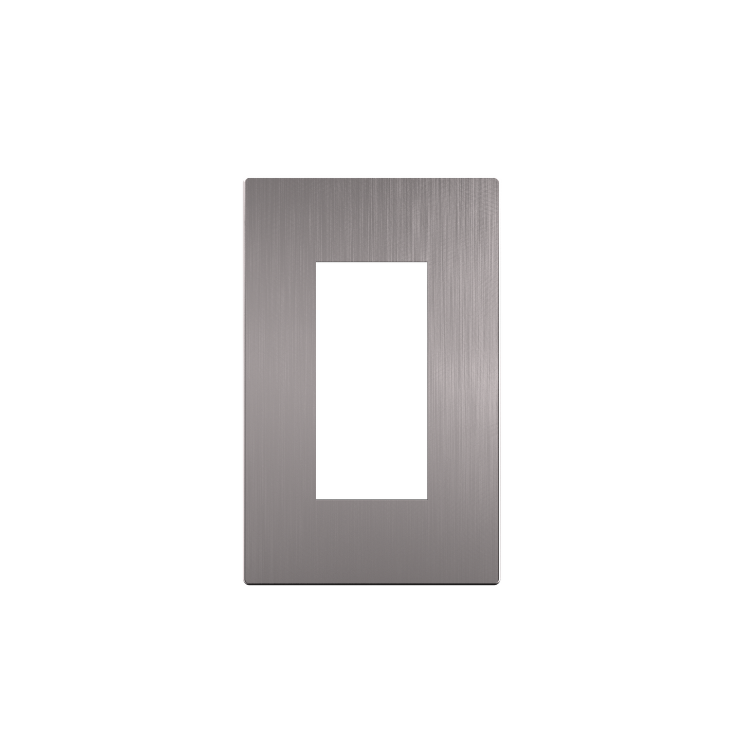 Placa frontal sencilla SAVANT ASCEND BRUSHED ALUMINUM FF1-0S0BAM-00 (unidad)