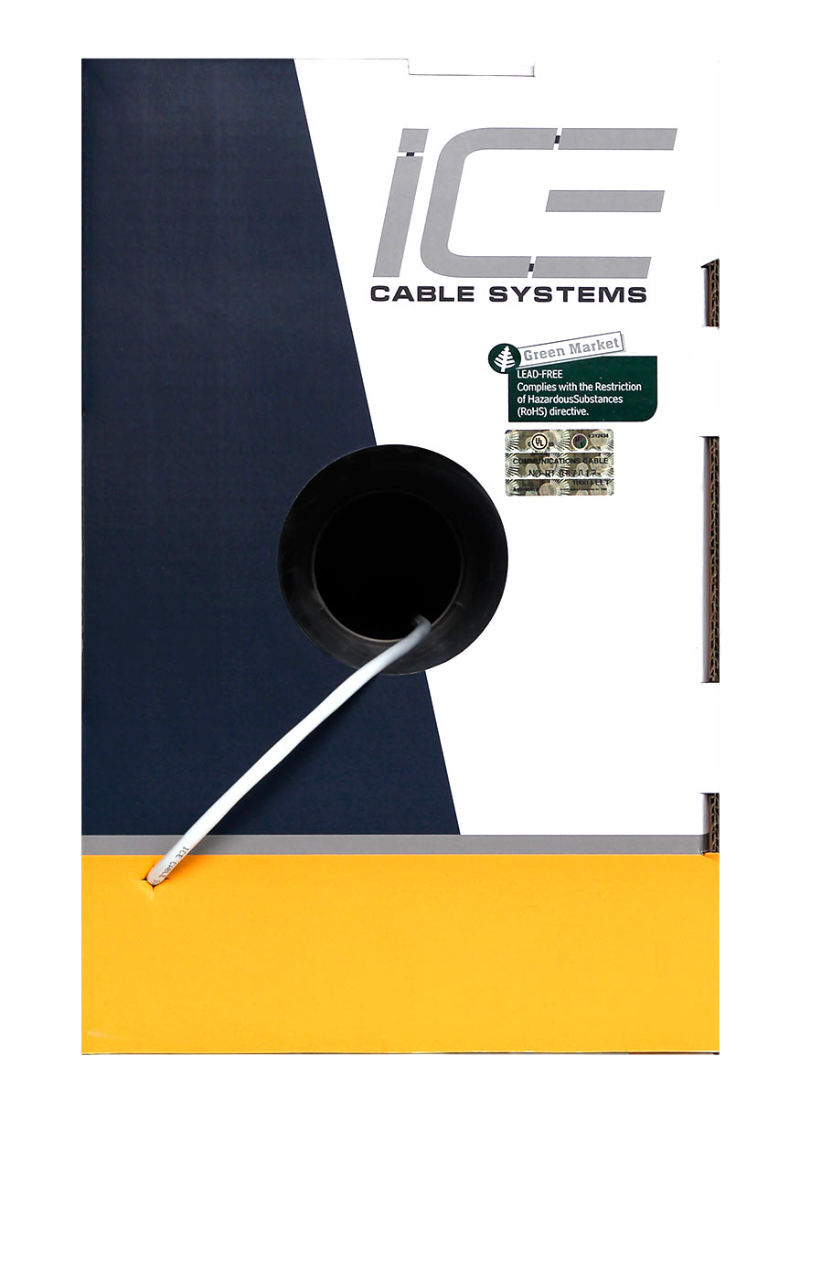 Cable para parlantes de Alto Desempeño ICE CABLE 16-2CS Blanco 152 metros (caja)