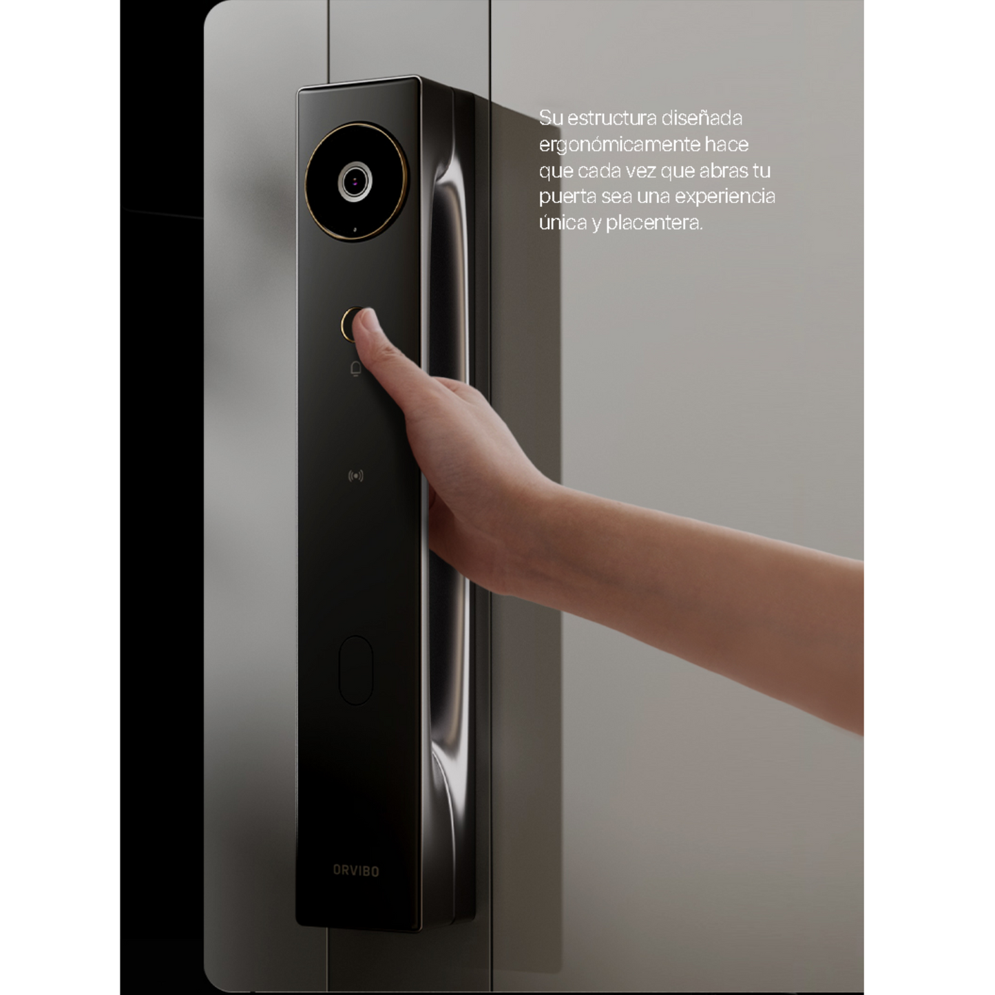 Cerradura digital con reconocimiento facial, timbre visual, intercomunicador, pantalla 4" IPS HD, I. A. ORVIBO Smart Lock V5 Face (unidad)
