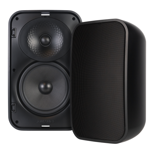 Parlantes para exteriores de pared 6" SONANCE MX62 Negros (par)