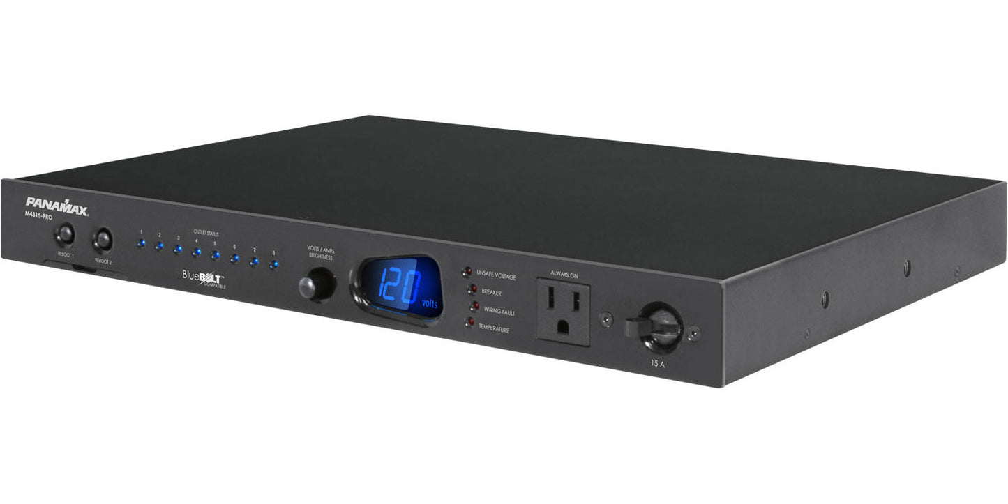 Regulador de voltaje con tecnología de Monitoreo de Voltaje Automático & BlueBOLT PANAMAX M4315-PRO (unidad)
