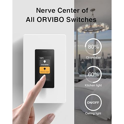Panel de control central inteligente con capacidad de Switch o Dimmer ORVIBO MixPad D1 (unidad)