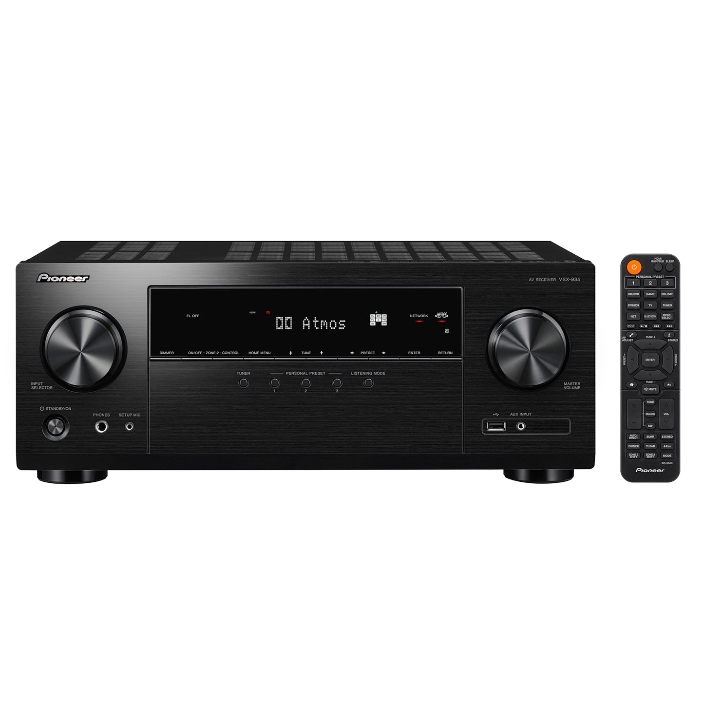 Amplificador & receptor AV 7.2 canales 2 zonas & WiFi PIONEER VSX-935 (unidad)