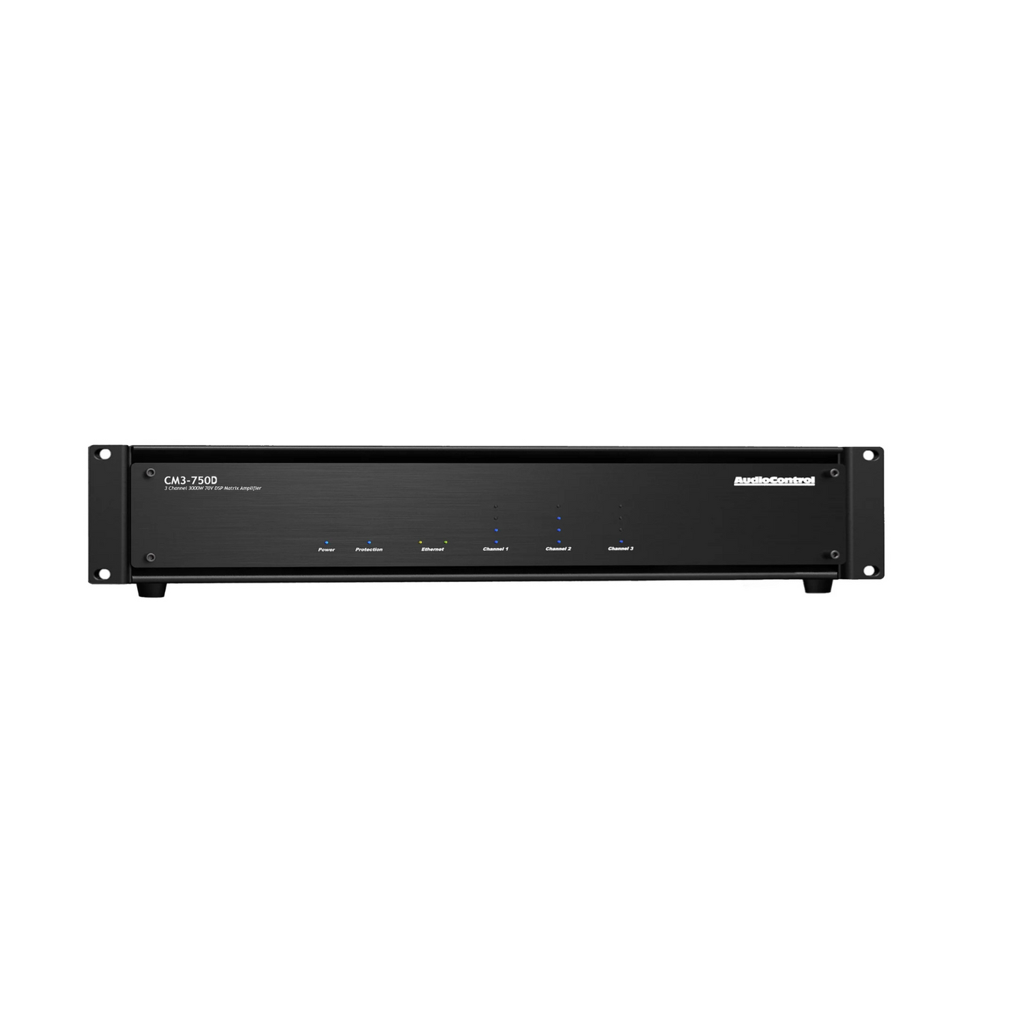 Amplificador de alta potencia, DSP, modo dual 70V & DANTE 3 canales AUDIOCONTROL CM3-750D (unidad)