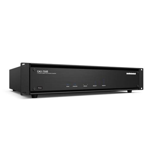 Amplificador de alta potencia, DSP, modo dual 70V & DANTE 2 canales AUDIOCONTROL CM2-750D (unidad)