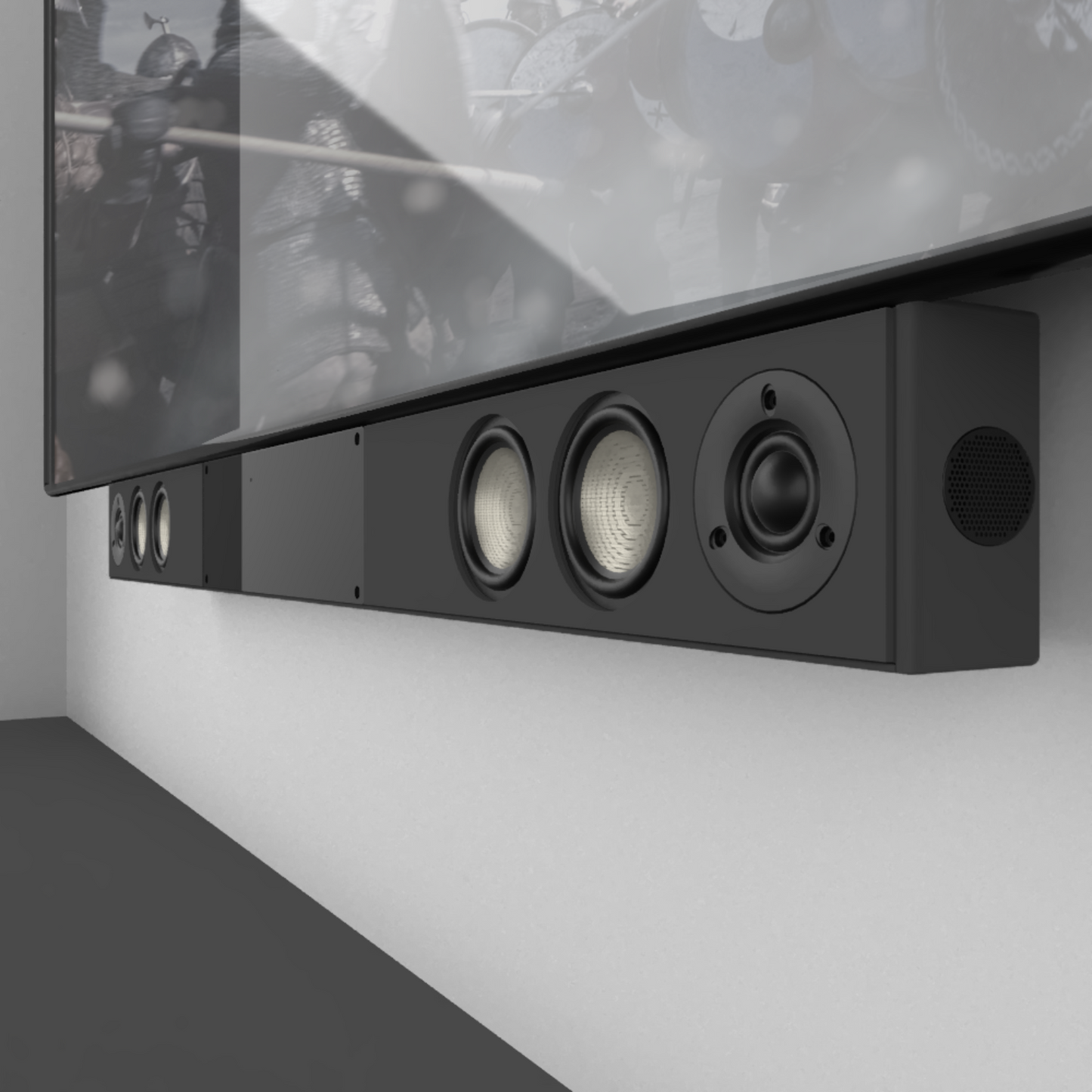 Barra de sonido con procesador para automatización SAVANT IP AUDIO STUDIO 46 WITH INTEGRATED HOST AND GRILLE HST-STUDIO46BG-2CH-00 (unidad)