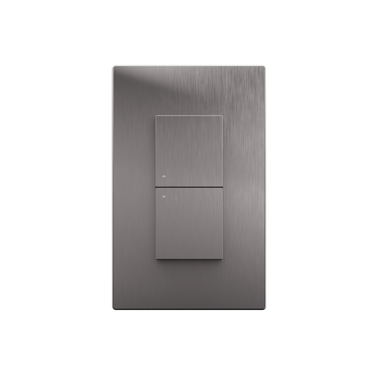 Botonera doble bajo voltaje SAVANT ASCEND BRUSHED ALUMINUM WFB-BALV02-00 (unidad)