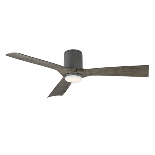 Ventilador de techo inteligente para interior o exterior MODERN FORMS AVIATOR CEILING FAN FLUSH MOUNT 54IN GRAPHITE/WEATHERED GRAY FH-W1811-54-GH/WG (unidad)