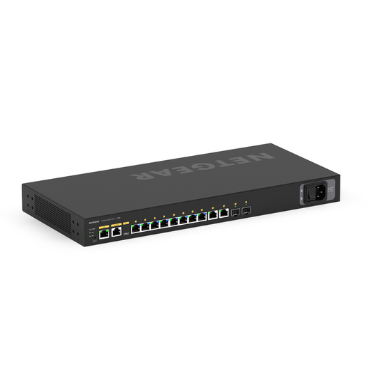 Switch de red 12 Puertos 8 + 2 + 2 AVB NETGEAR S-LINE 8+2+2 PORT AVB SWITCH WITH POE 125W SS42P-8XP2X2F (unidad)