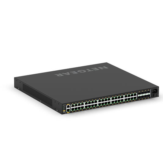 Switch de red 48 Puertos 40 + 8 AVB NETGEAR S-LINE 40+8 PORT AVB SWITCH WITH POE 480W SS42P-40XP8F (unidad)