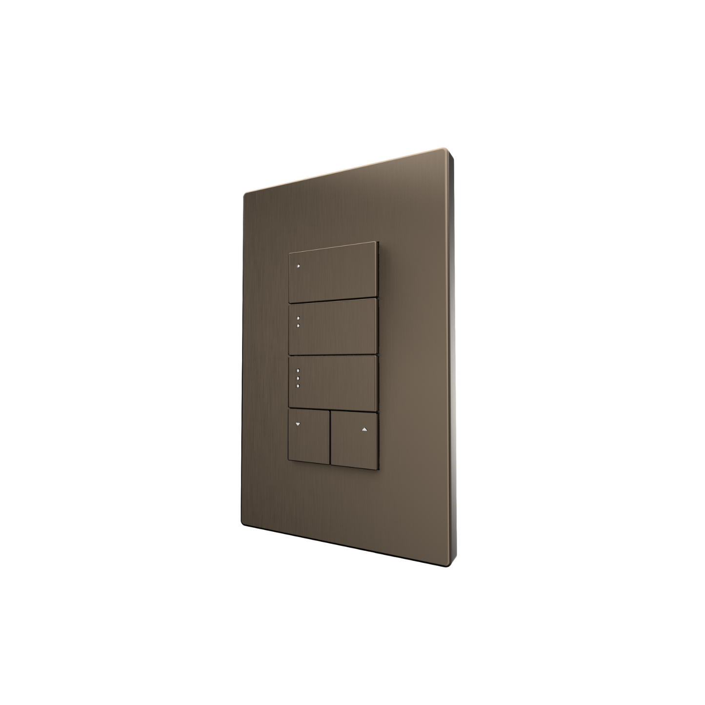 Botonera quíntuple bajo voltaje SAVANT ASCEND BRUSHED BRONZE WFB-BZLV05-00 (unidad)