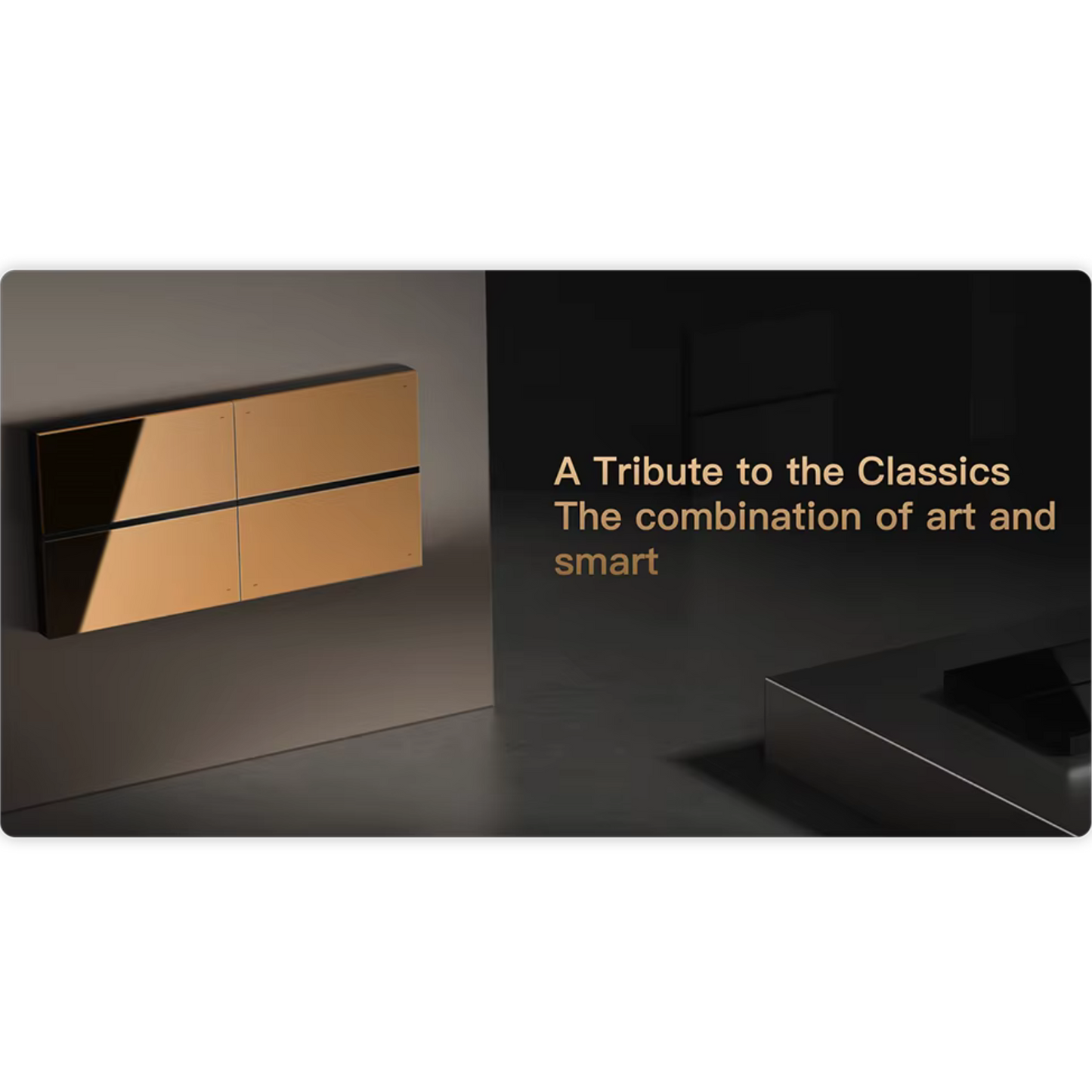 Switch inteligente cuádruple ORVIBO MixSwitch Bach Oro B10W4G (unidad)