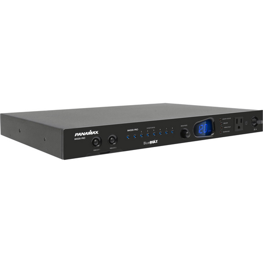 Regulador de voltaje con tecnología de Monitoreo de Voltaje Automático & BlueBOLT PANAMAX M4320-PRO (unidad)