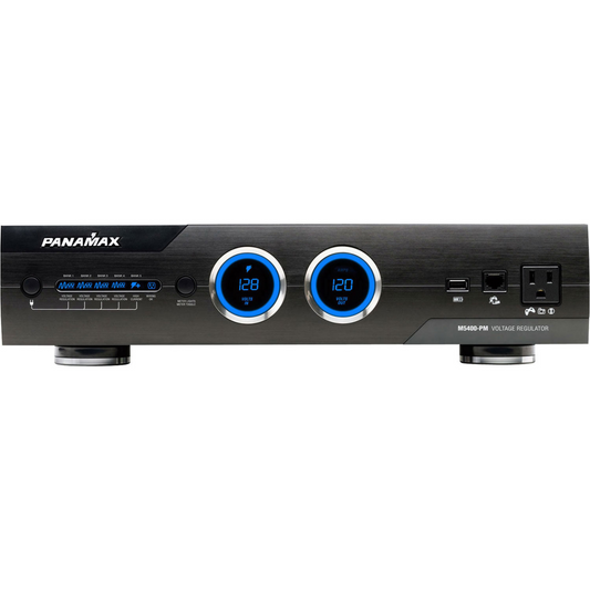 Regulador de voltaje con tecnología de Monitoreo de Voltaje & Amperaje Automático PANAMAX M5400-PM (unidad)
