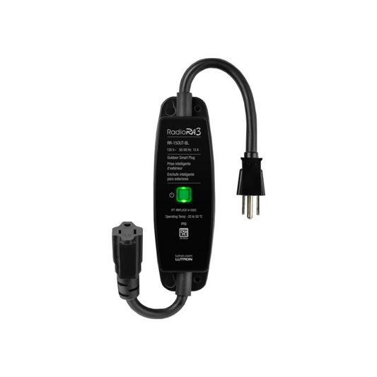 Switch enchufable de exterior LUTRON RR-15OUT-BL (unidad)